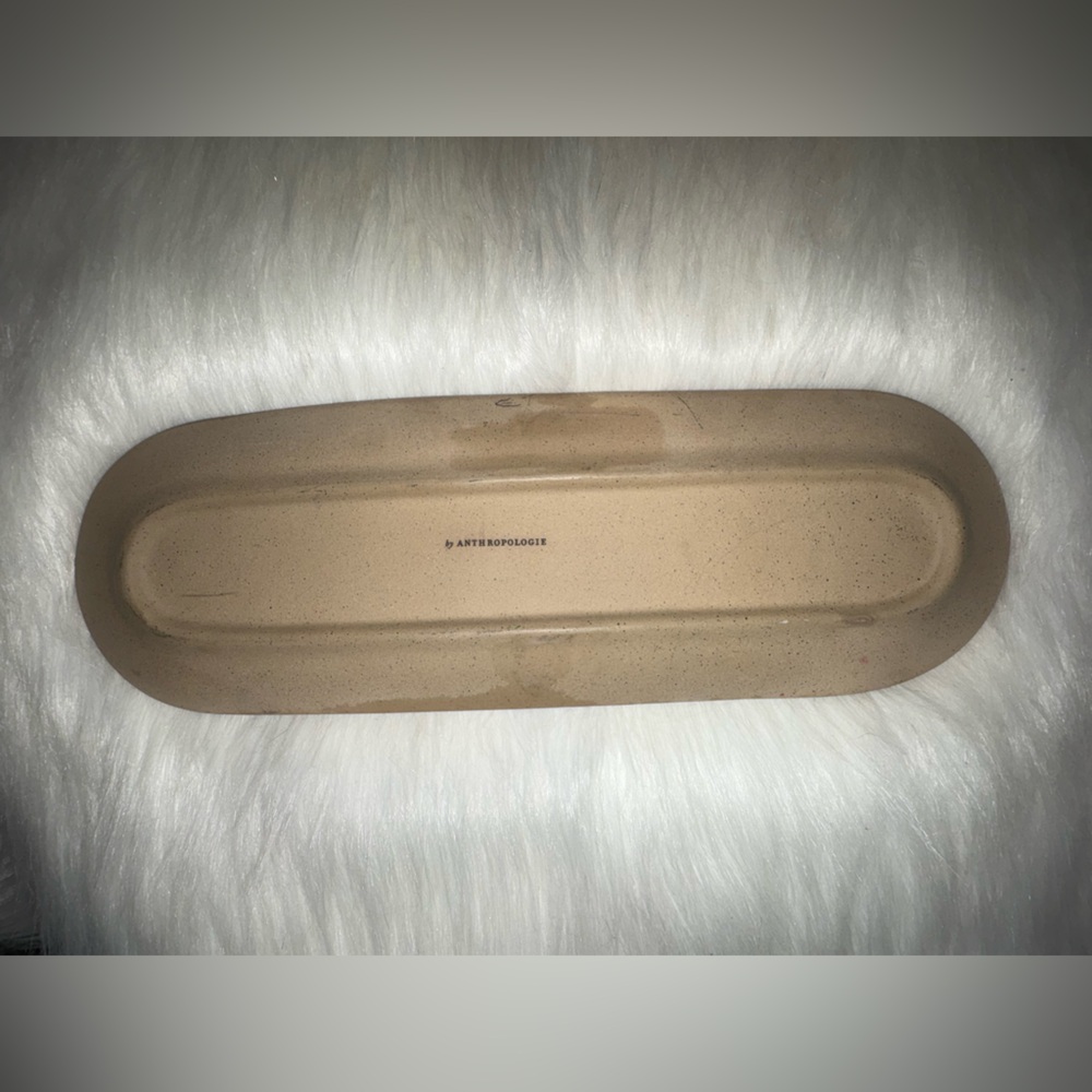 Anthropologie Tan Ceramic Tray - Picture 2 of 5